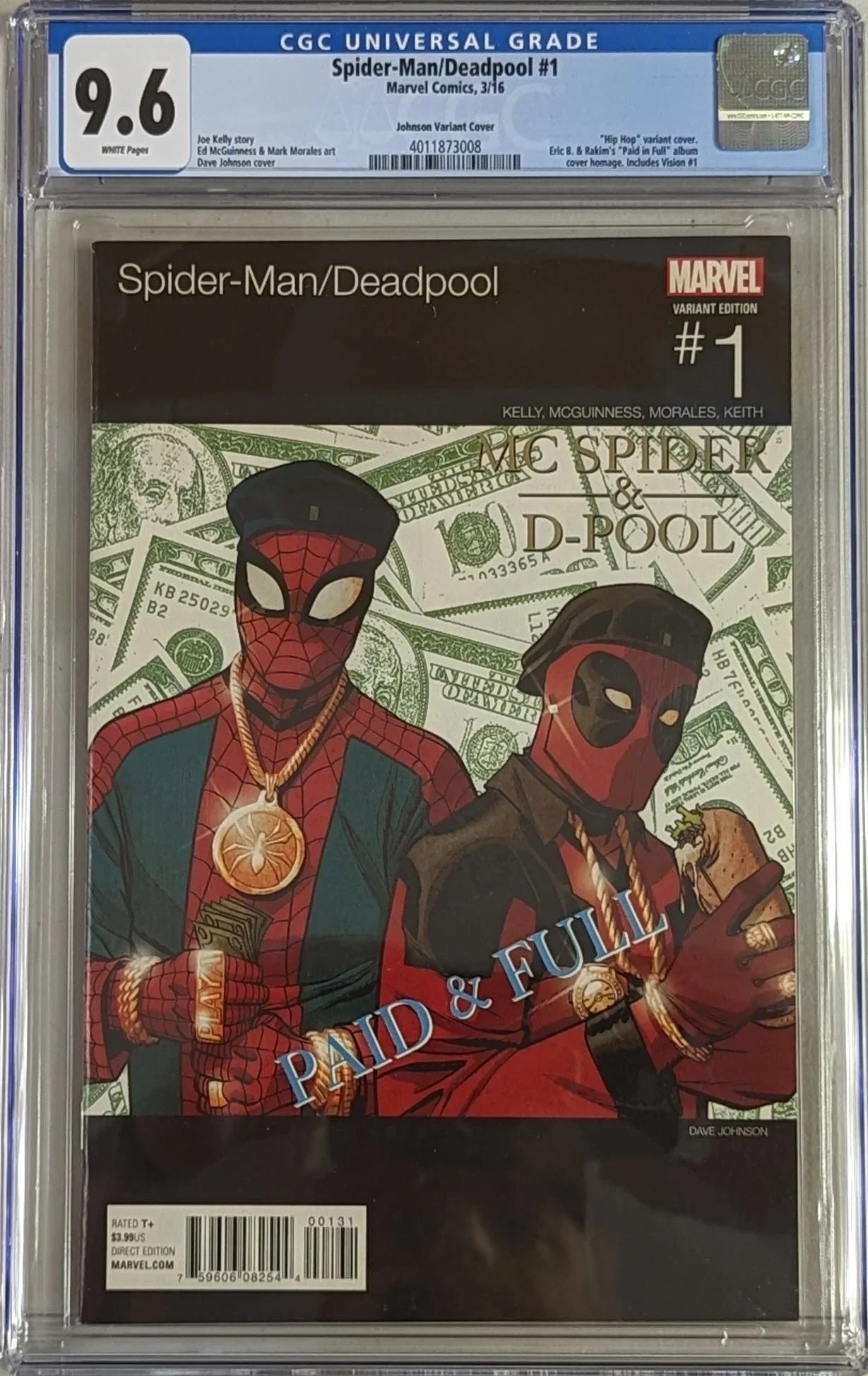 Spider-Man/Deadpool #1 Hip Hop Variant - CGC Graded 9.6