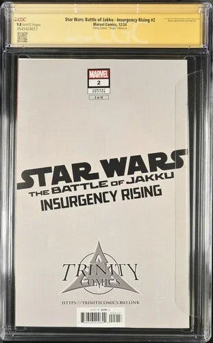 Star Wars: Battle of Jakku - Insurgency #2 Trinity Comics "Virgin" Edition - CGC Signature Series 9.8