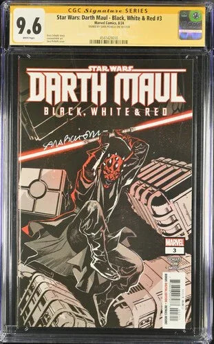 Star Wars: Darth Maul - Black, White & Red #3 - CGC Signature Series 9.6