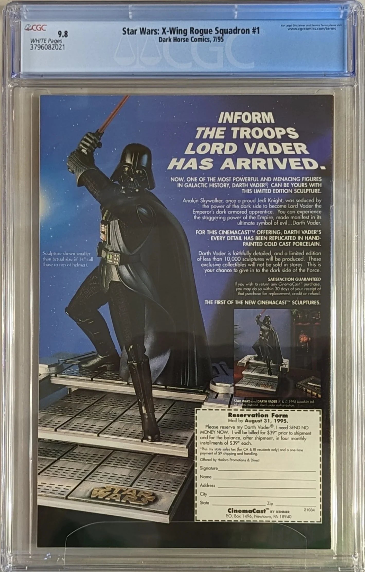 Star Wars: X-Wing Rogue Squadron #1 - CGC Graded 9.8