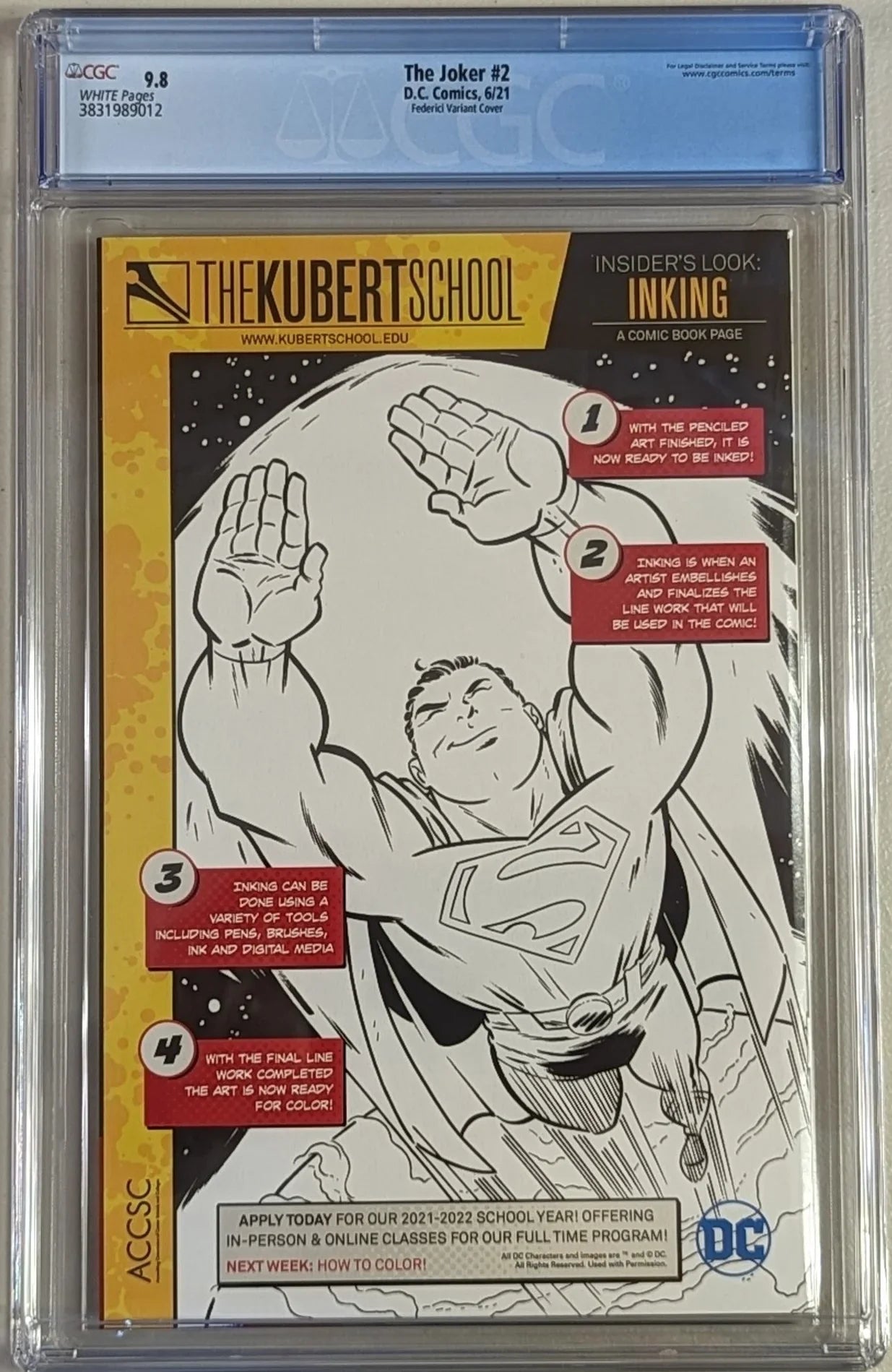 The Joker #2 Federici Variant Cover - CGC Graded 9.8