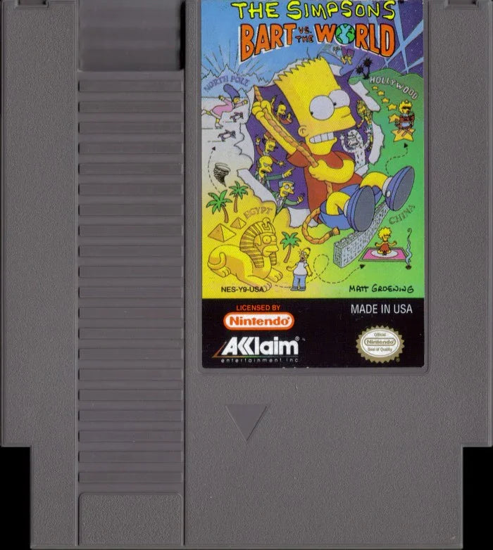 The Simpsons Bart vs the World - (Game Only) (NES)