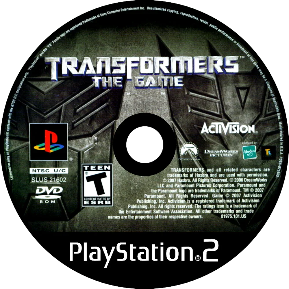 Transformers: The Game - (Game Only) (Playstation 2)
