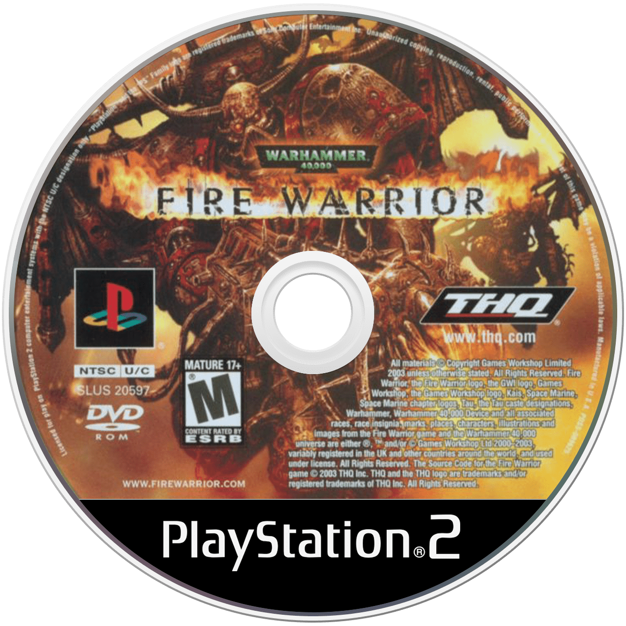 Warhammer 40000 Fire Warrior - (Game Only) (Playstation 2)