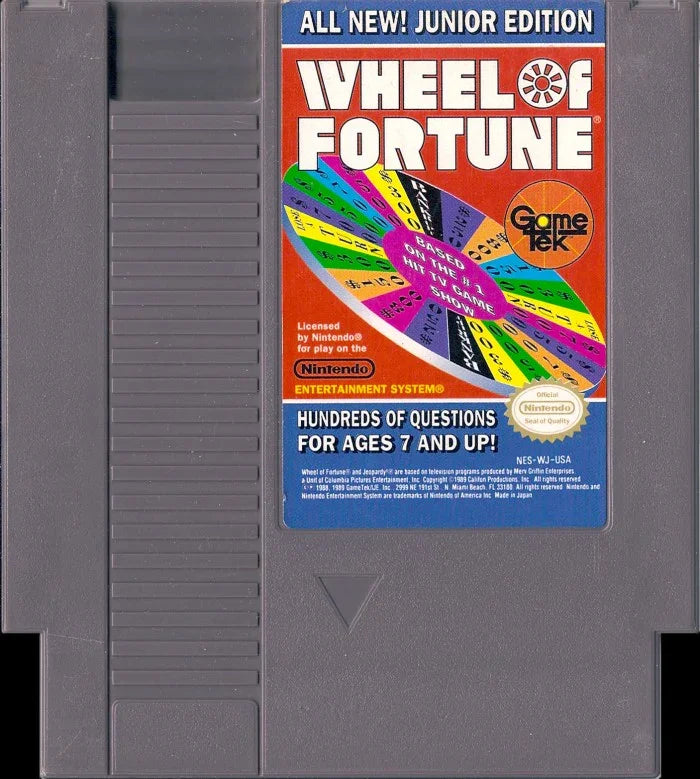 Wheel of Fortune Junior Edition - (Game Only) (NES)
