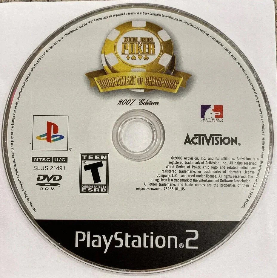World Series of Poker Tournament of Champions 2007 - (Game Only) (Playstation 2)