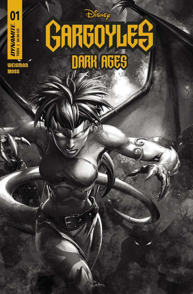 Gargoyles Dark Ages #1 - Cover J 10 Copy Crain Black & White
