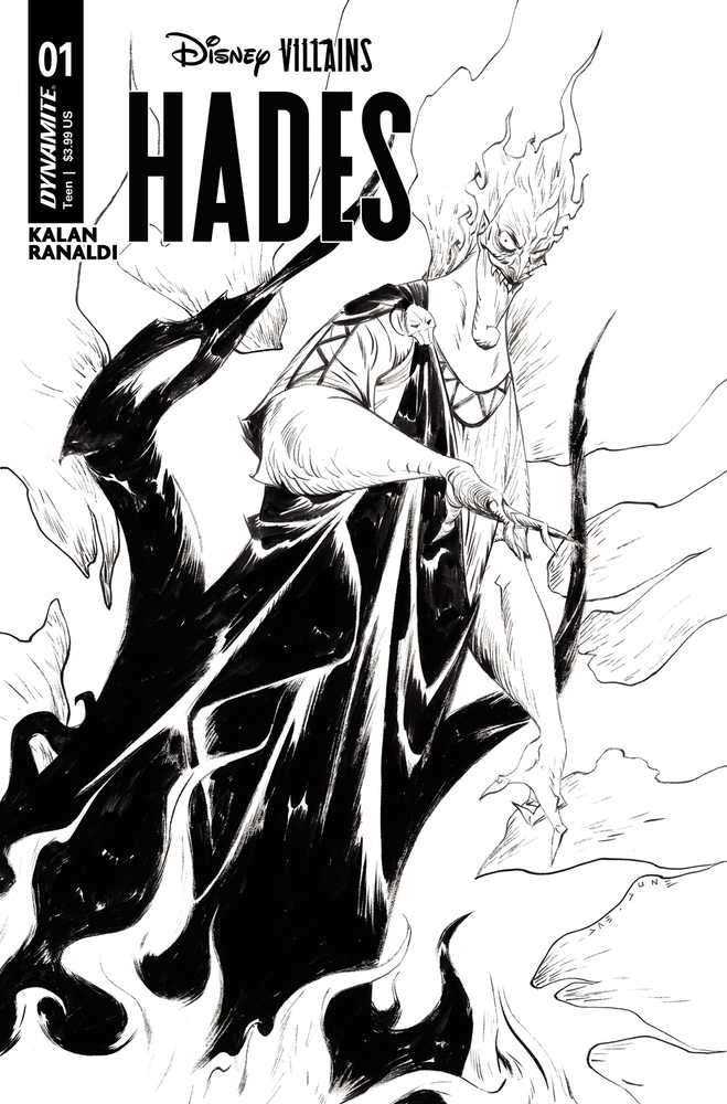 Disney Villains Hades #1 Cover I 15 Copy Variant Edition Lee Line Art