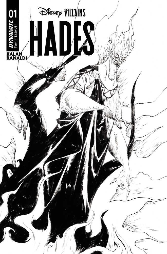 Disney Villains Hades #1 Cover I 15 Copy Variant Edition Lee Line Art