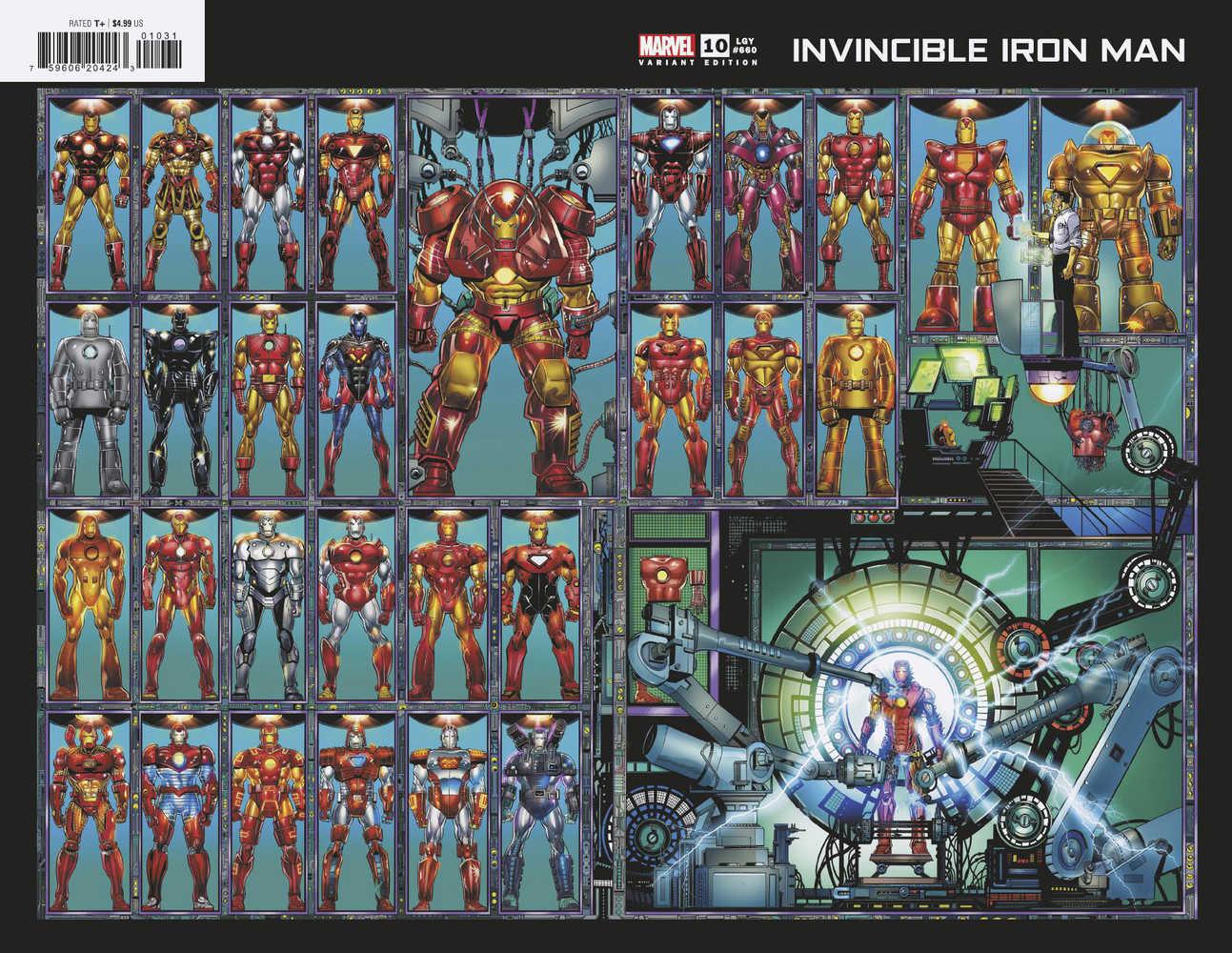 Invincible Iron Man #10 - Bob Layton Wraparound Variant