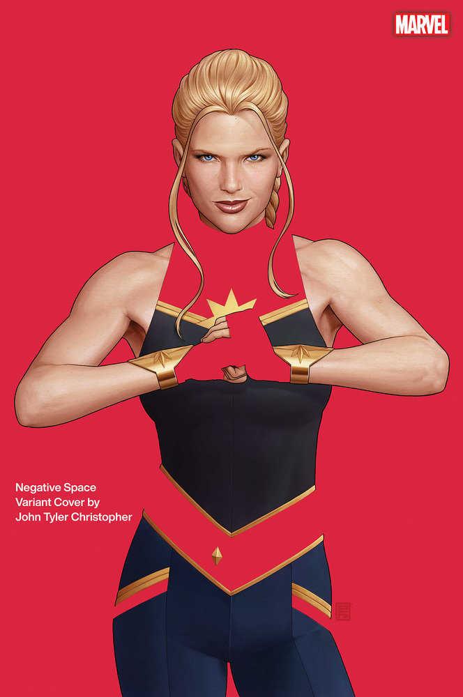Captain Marvel 1 - John Tyler Christopher Negative Space Variant