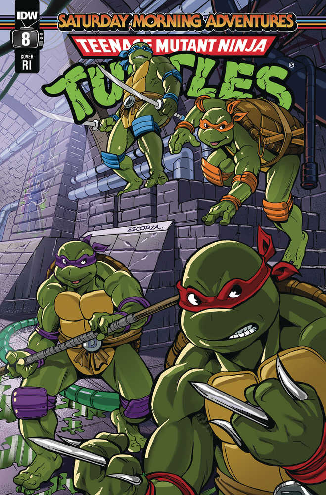 Teenage Mutant Ninja Turtles Saturday Morning Adventure 2023 #8 Cover C 10 Escorzas