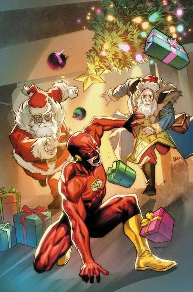 Flash #4 - Cover D Stephen Segovia Santa Card Stock Variant