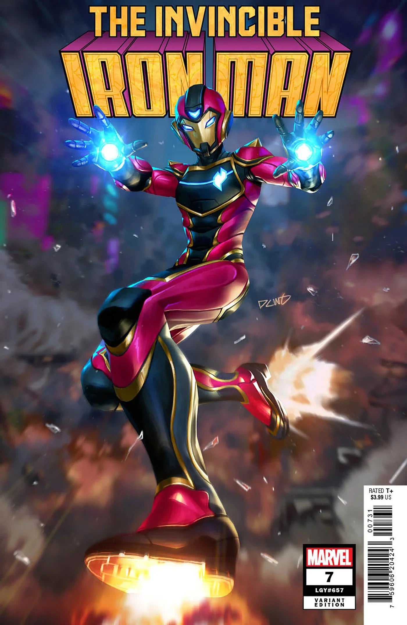 Invincible Iron Man 7 - Derrick Chew Ironheart Variant