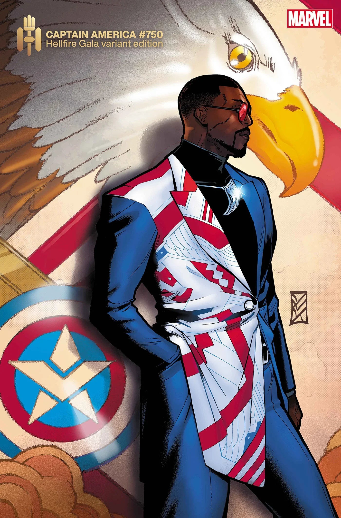 Captain America 750 - C.F. Villa Hellfire Gala Variant