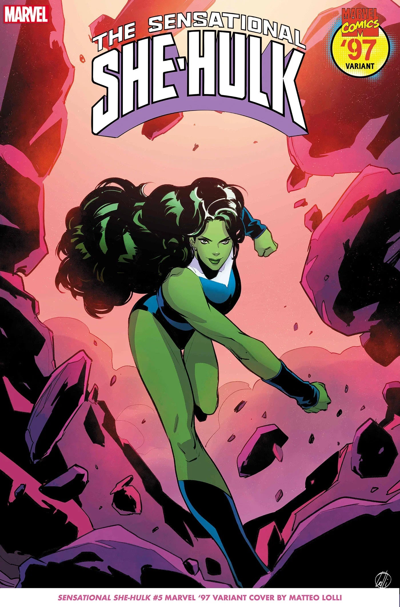 Sensational She-Hulk 5 - Matteo Lolli Marvel 97 Variant