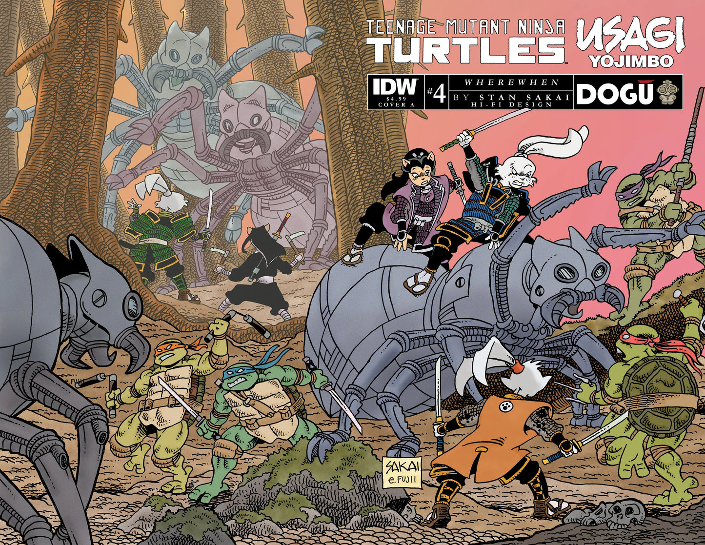 TMNT/Usagi Yojimbo Wherewhen #4 - Cover A (Sakai)