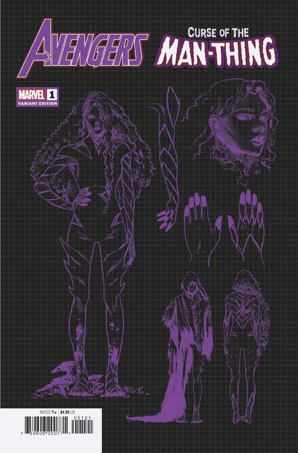 Avengers Curse Man-Thing #1 Carnero Design Var (03/31/2021) %product_vendow% - The One Stop Shop Comics & Games