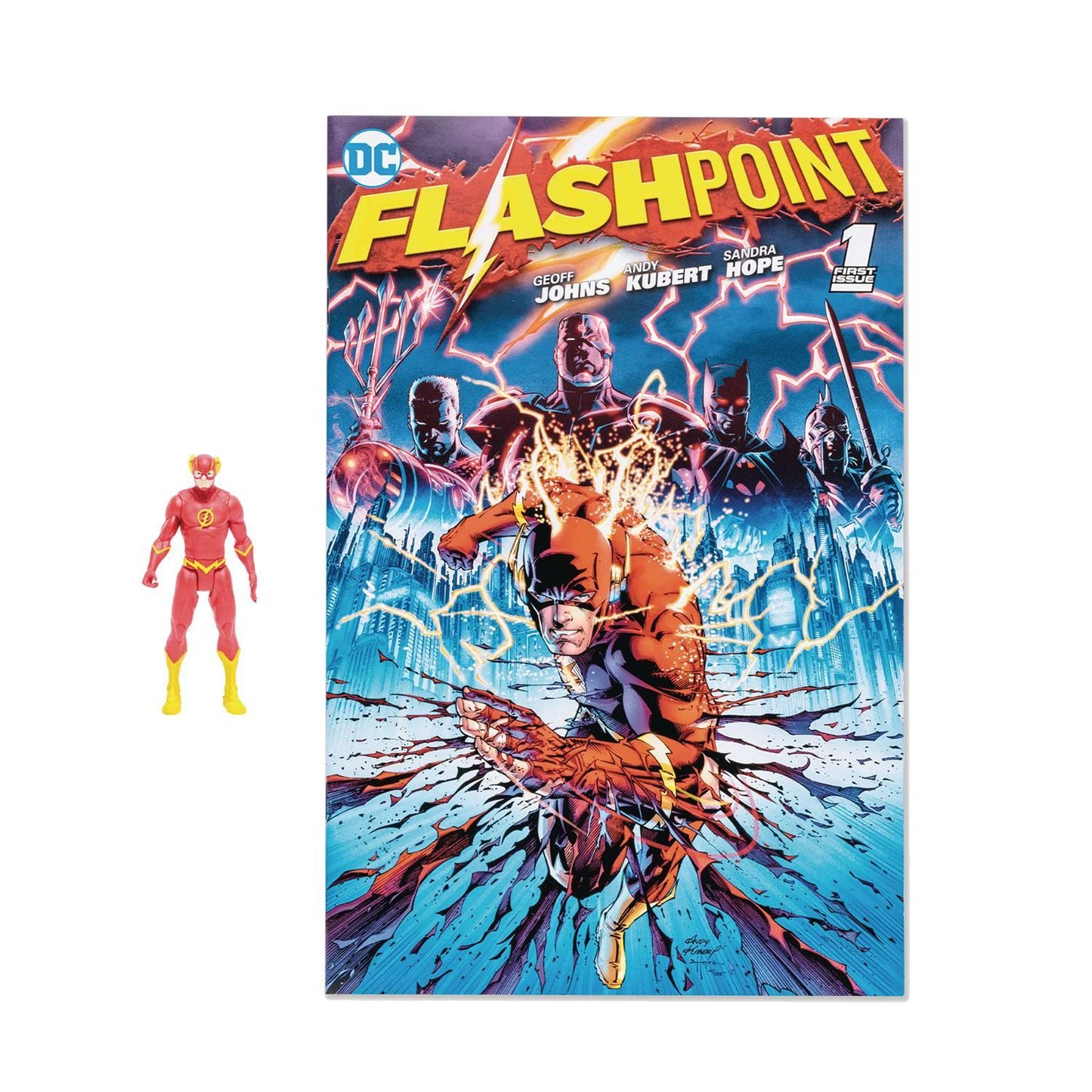 Dc Direct Wv1 Flashpoint Flash 3In Af W/Comic Cs