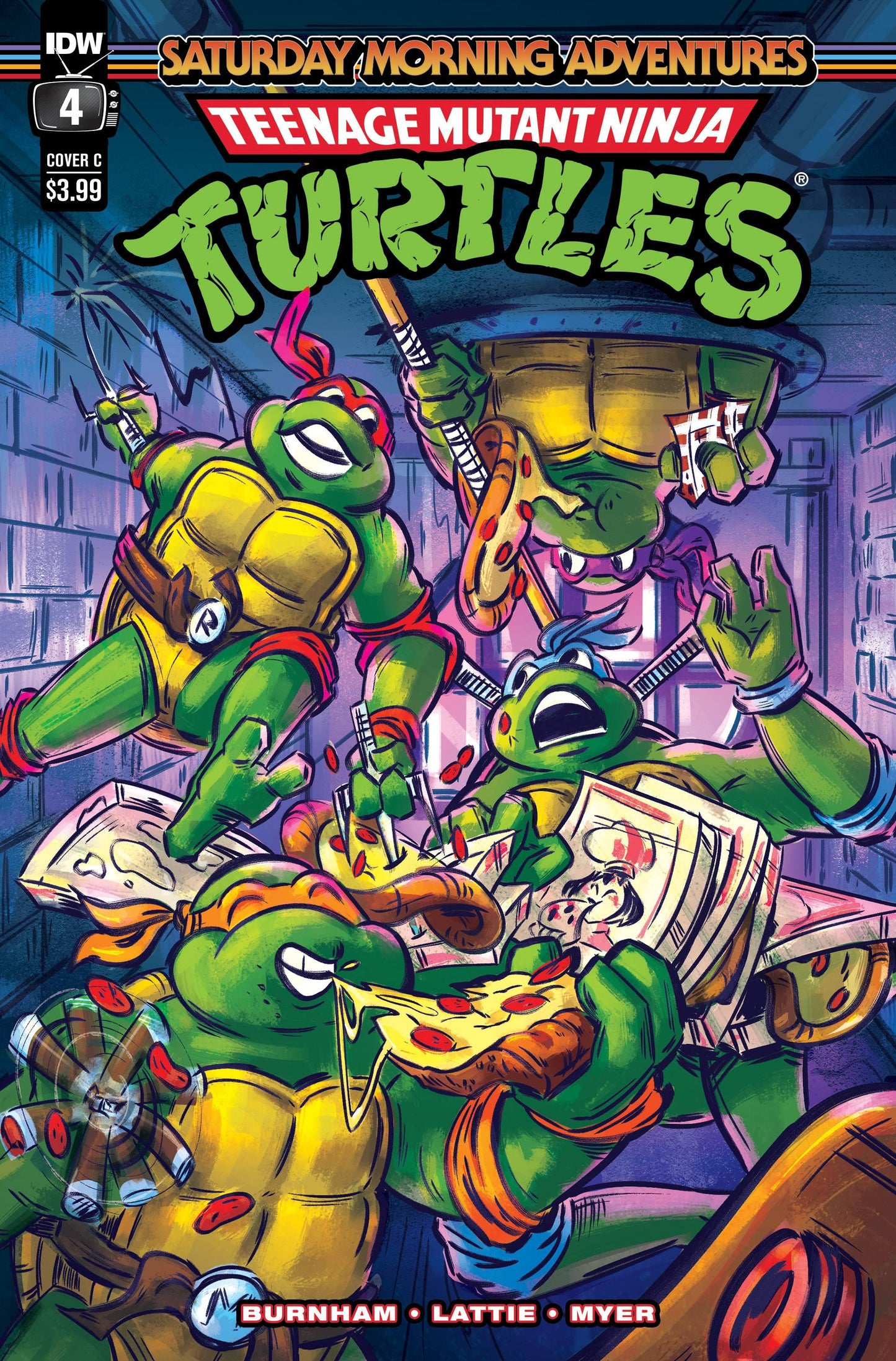 The One Stop Shop Comics & Games Tmnt Saturday Morning Adventures #4 Cvr C (01/04/2023) IDW PUBLISHING