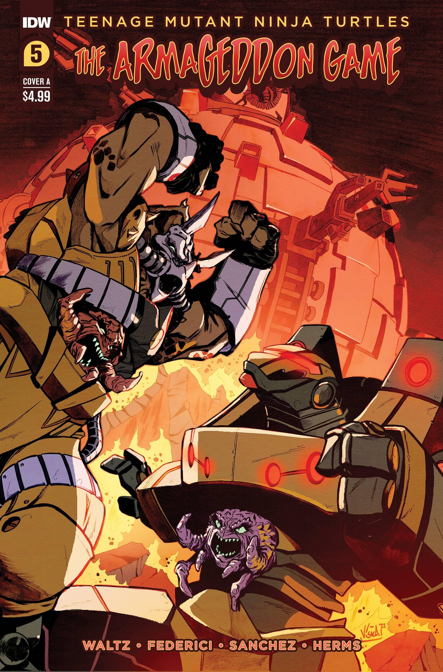 Tmnt Armageddon Game #5 Cvr A Federici (02/15/2023)