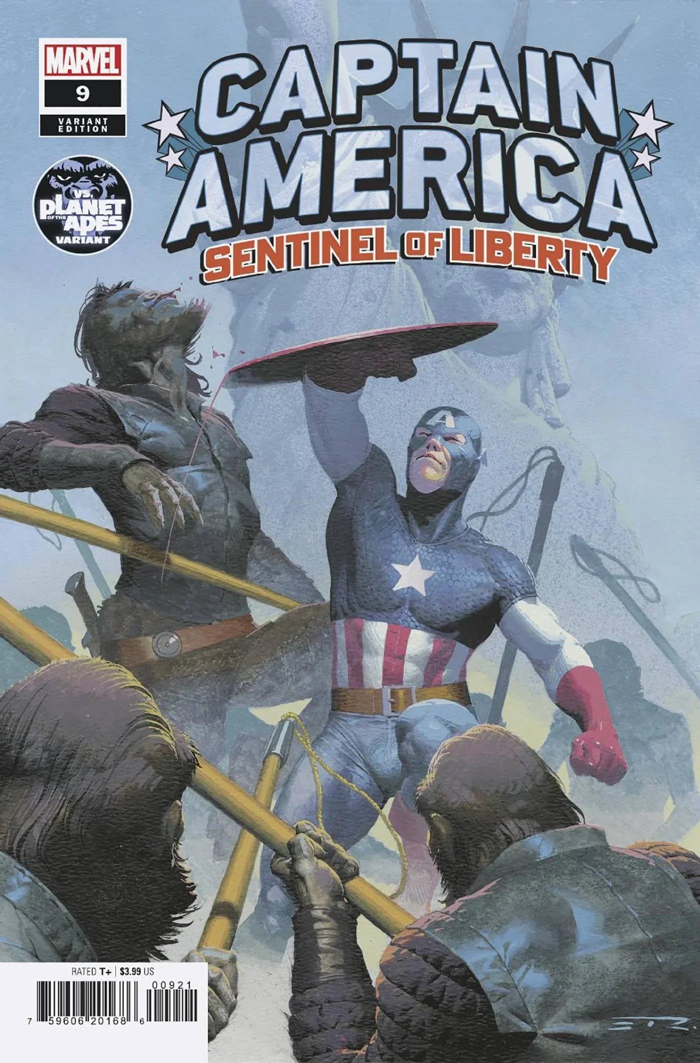 Captain America Sentinel Of Liberty #9 - Planet Of The Apes Va (02/01/2023)