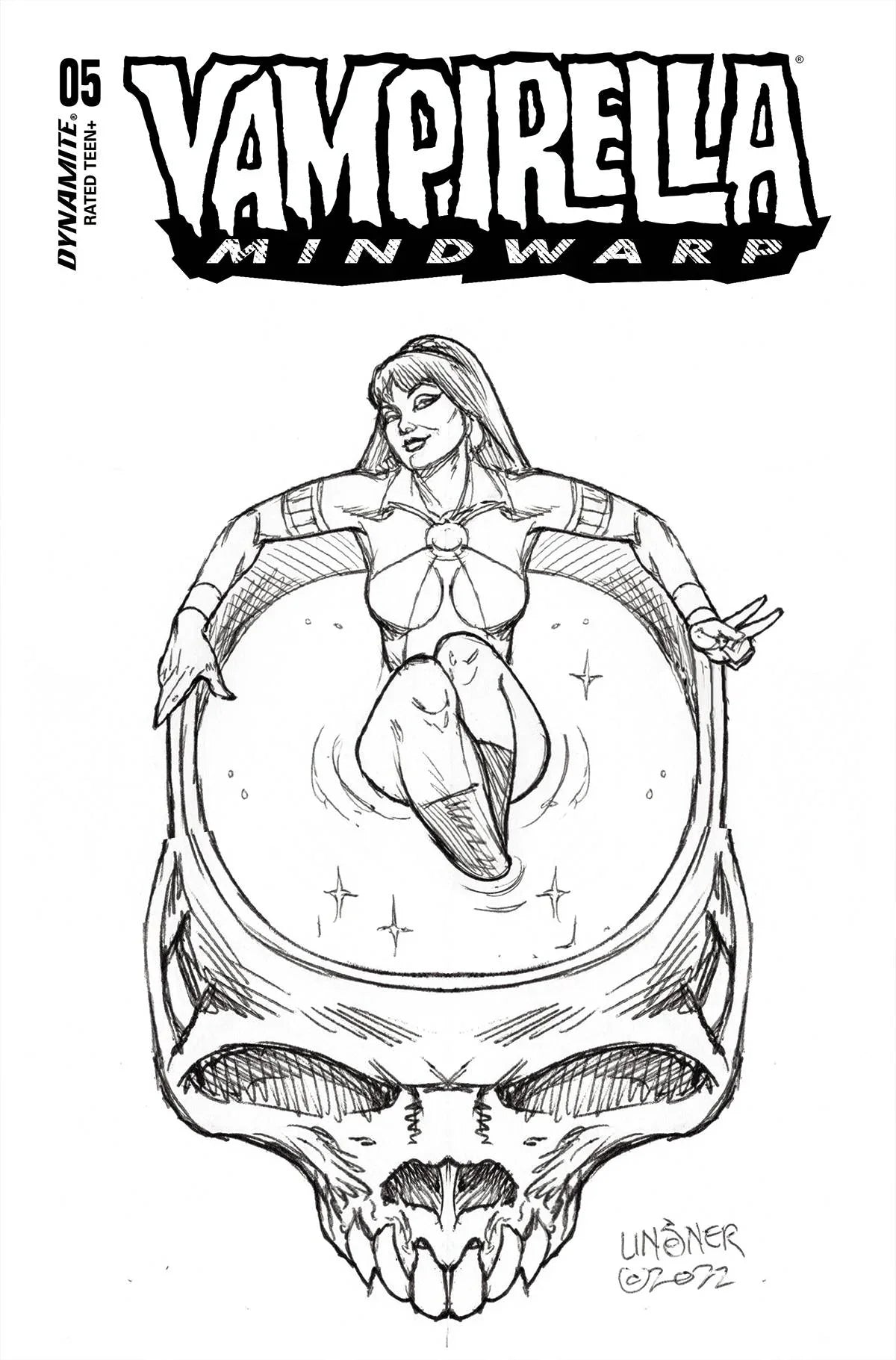 Vampirella Mindwarp #5 Cvr G 15 Copy Incv Linsner Line Art (01/11/2023)