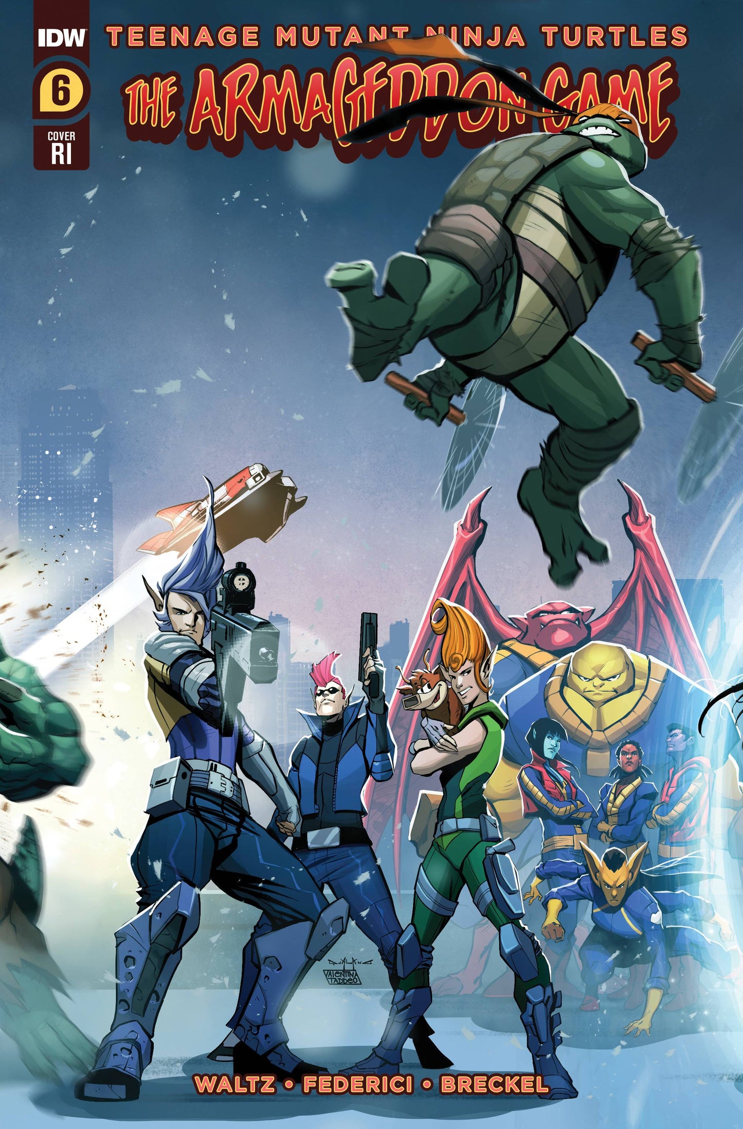 Tmnt Armageddon Game #6 Cvr D 10 Copy Incv Qualano (03/15/2023)