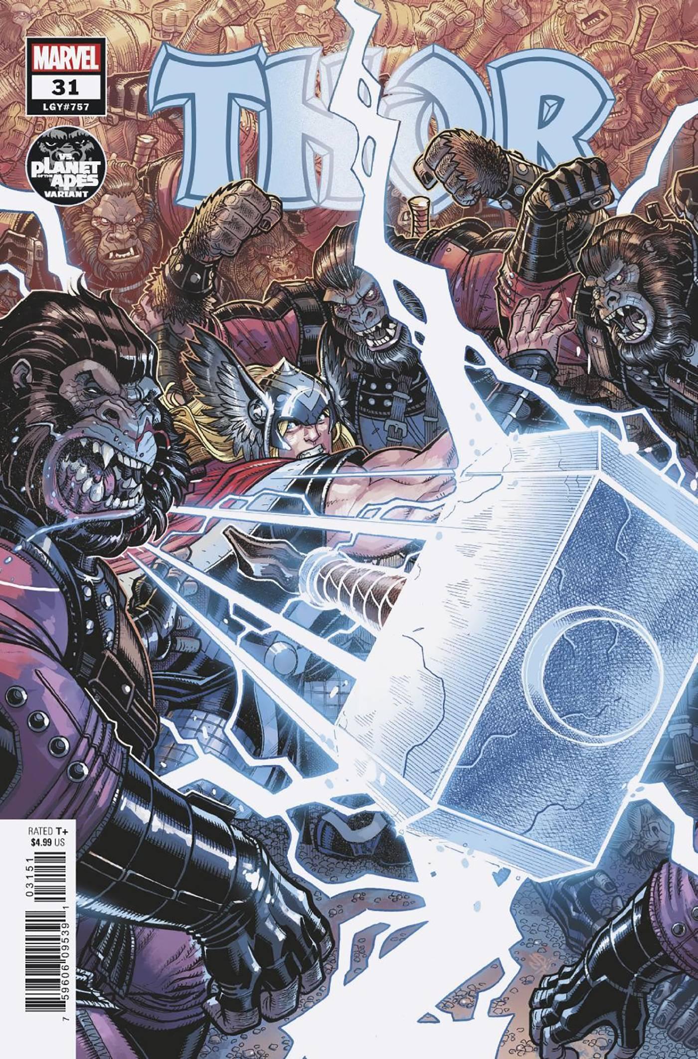 Thor #31 Bradshaw Planet Of Apes Var (02/22/2023)