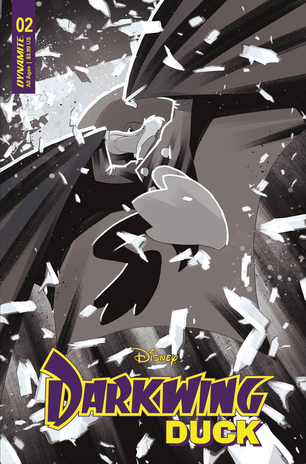Darkwing Duck #2 Cvr O 75 Copy Incv Kambadais B&W (02/22/2023)