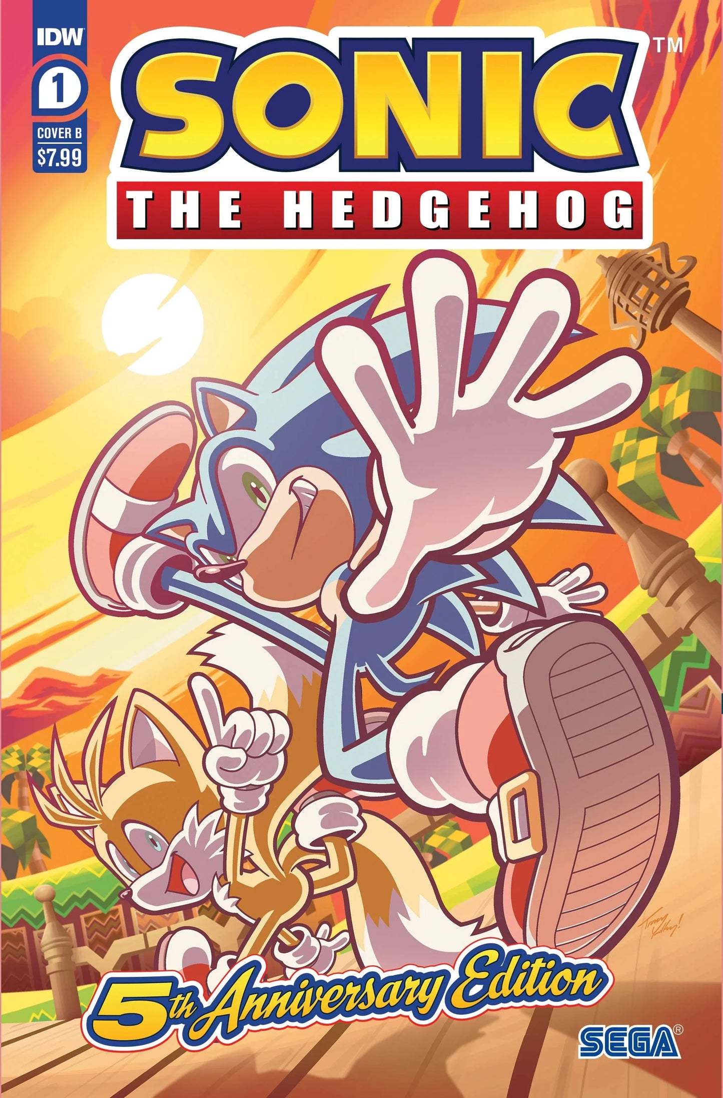 Sonic The Hedgehog #1 - 5Th Annv Ed CVR B Stanley 4/5/23