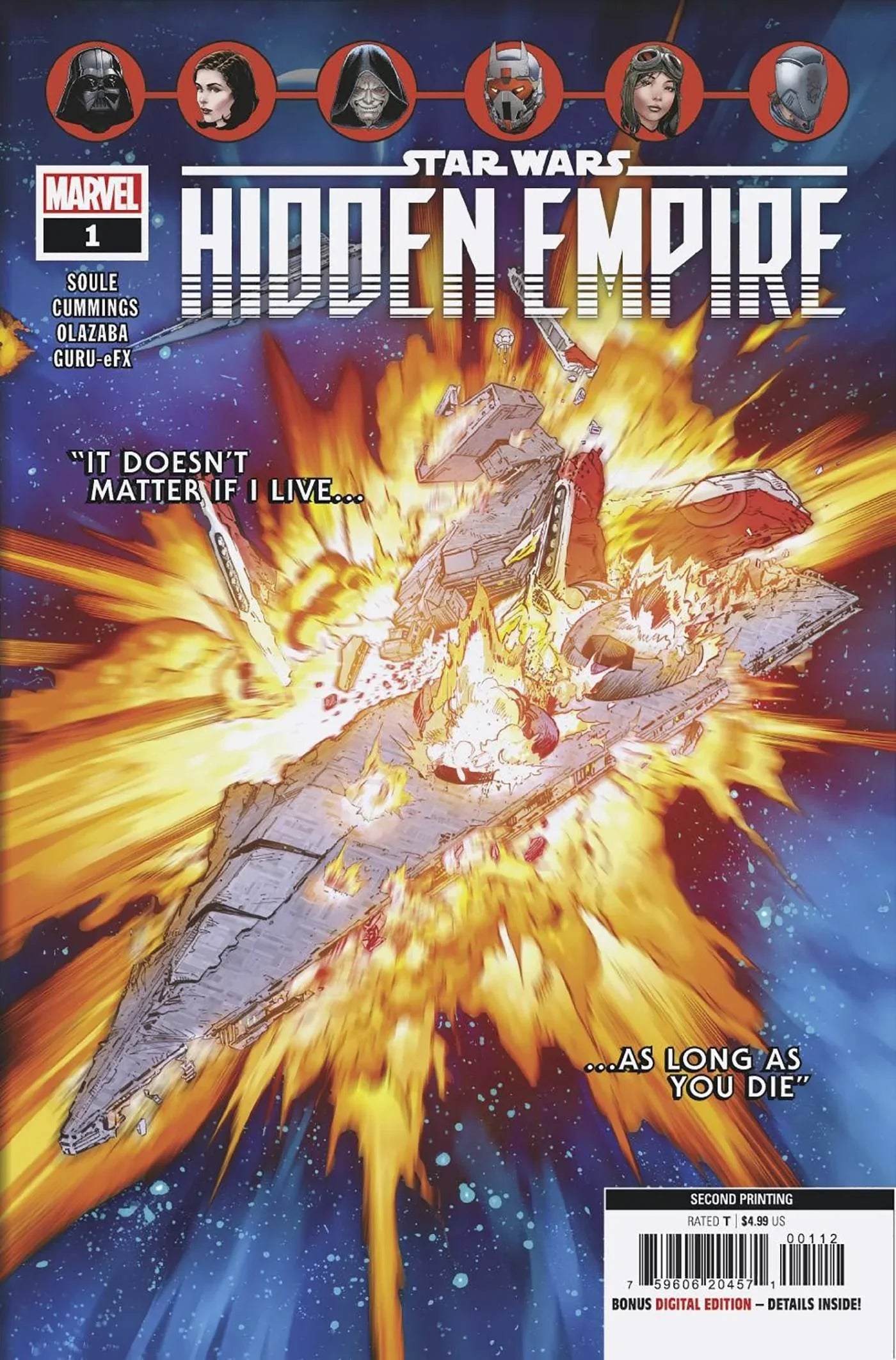 Star Wars Hidden Empire #1 (Of 5) 2nd Ptg Cummings Var (01/11/2023)