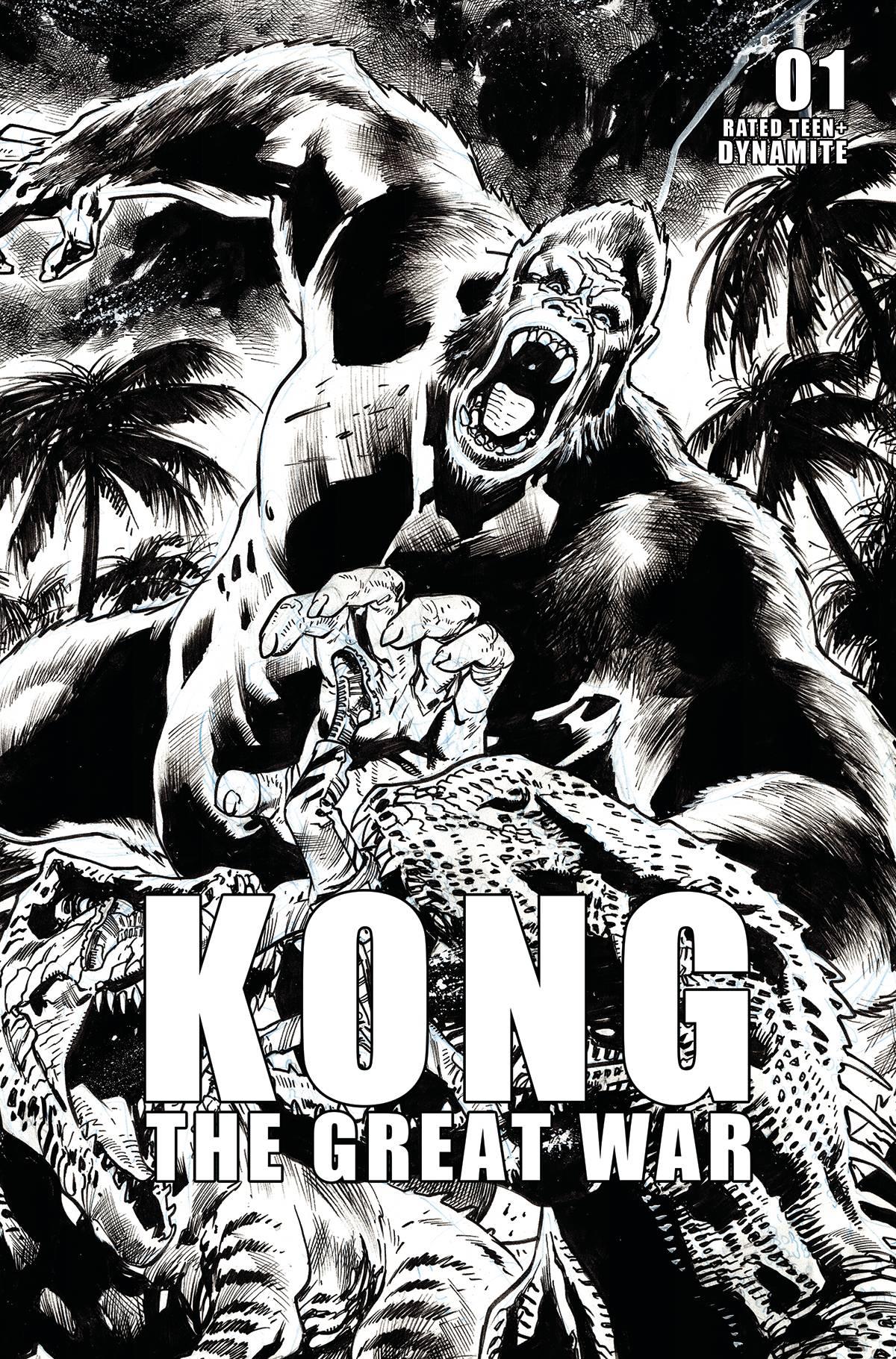 Kong Great War #1 Cvr F - 10 Copy Incv Hitch B&W (05/10/2023)