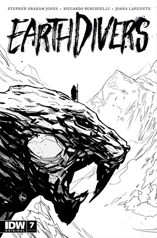 Earthdivers #7 Cvr D 25 Copy Incv B&W Burchielli (Mr) (05/17/2023)