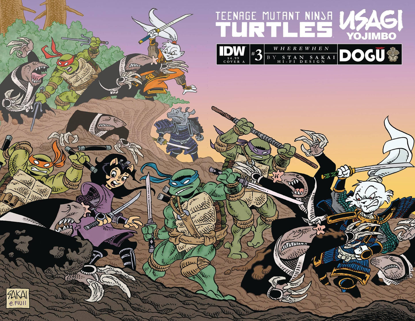 Tmnt Usagi Yojimbo Wherewhen #3 Cvr A Sakai (05/24/2023)