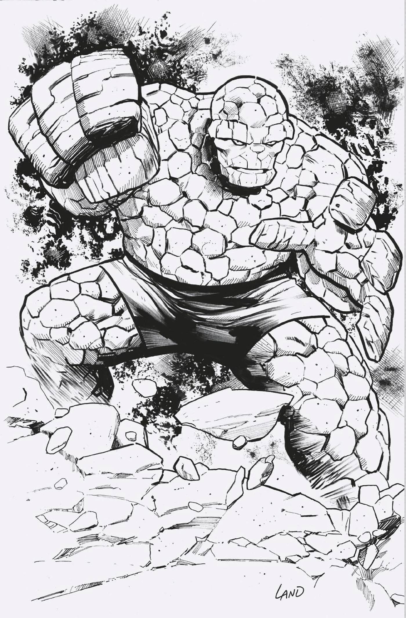 Fantastic Four #7 50 Copy Incv Land Virgin Bw Var (05/17/2023)