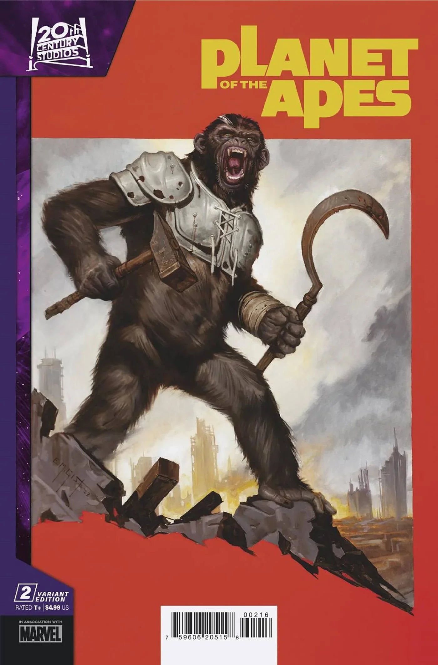 Planet Of The Apes #2 25 Copy Incv Gist Var (05/10/2023)