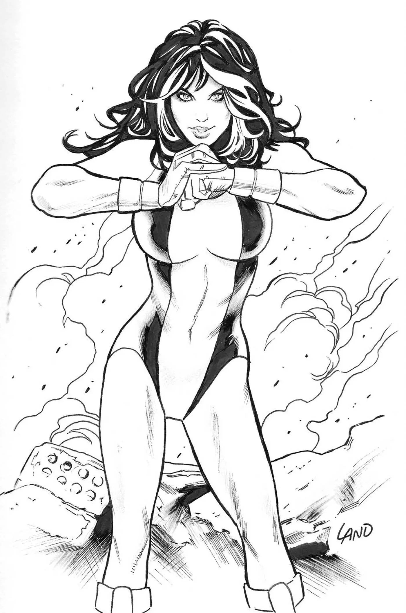 She-Hulk #13 50 Copy Incv Land Virgin Bw Var (05/17/2023)