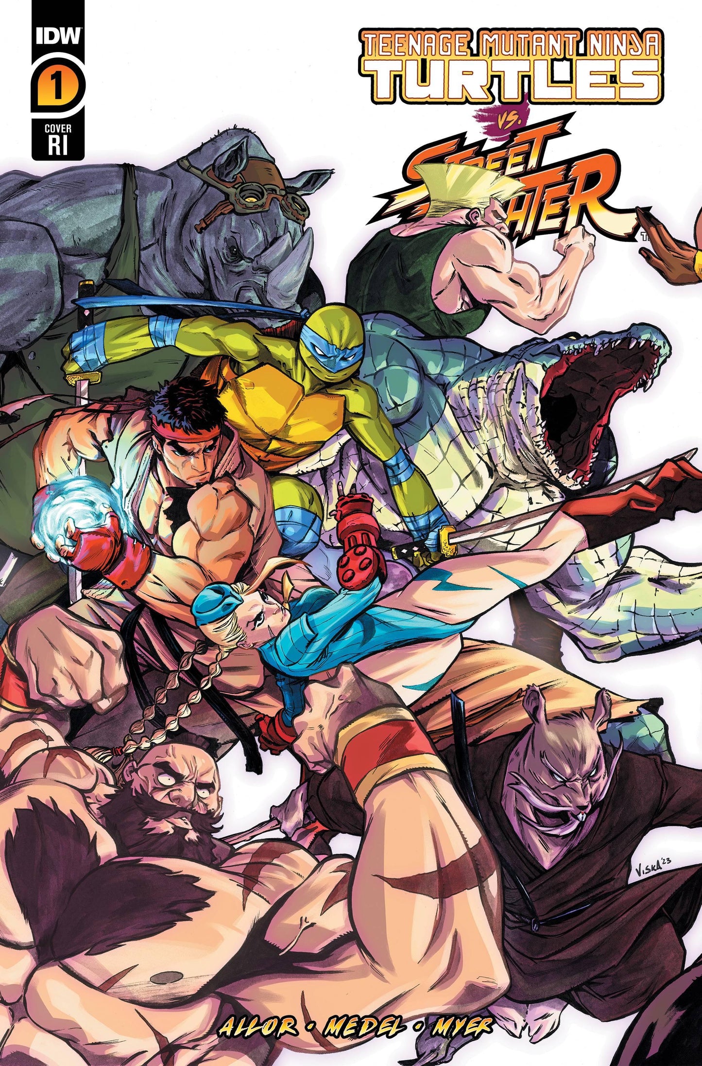 Tmnt Vs Street Fighter #1 (Of 5) Cvr D 25 Copy Incv Federici (06/07/2023)
