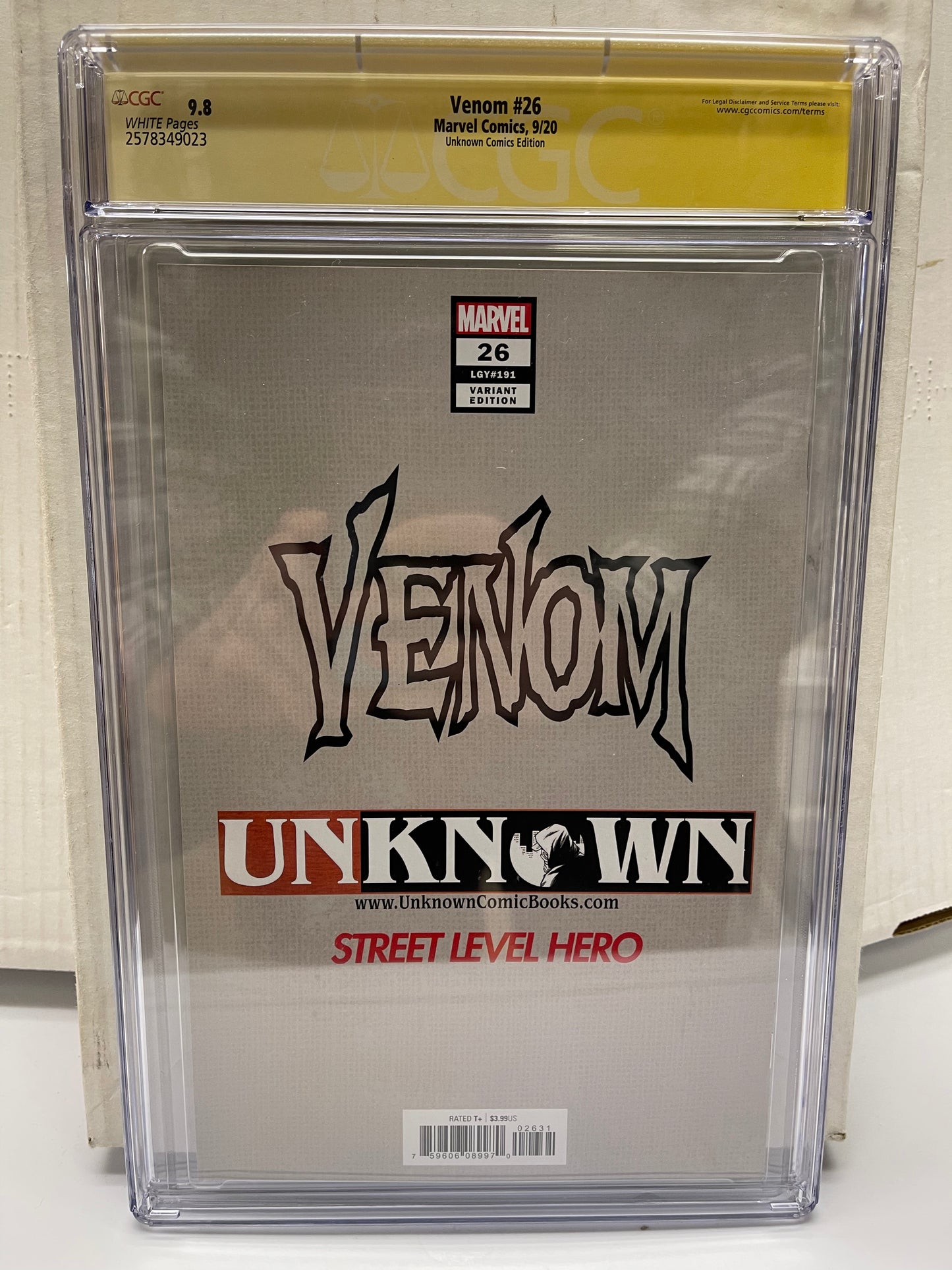 Venom #26 Tyler Kirkham Exclusive Variant CGC Signature Series - 9.8 (Signed by Tyler Kirkham) - 9.8 (Signed by Tyler Kirkham) -
