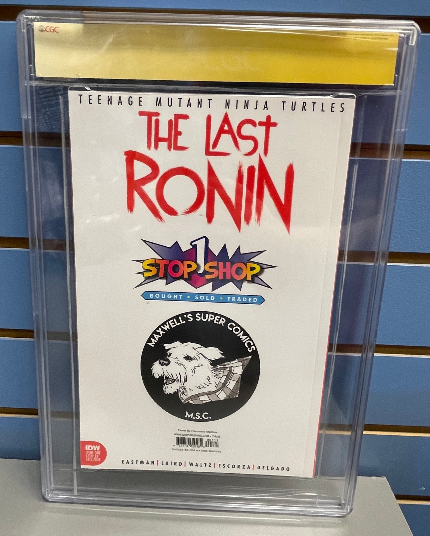 TMNT The Last Ronin #1 Francesco Mattina Exclusive CGC Signature Series - 9.8 (Signed by Eastman/Waltz/Bishop/Mattina) - 9.8 (Si