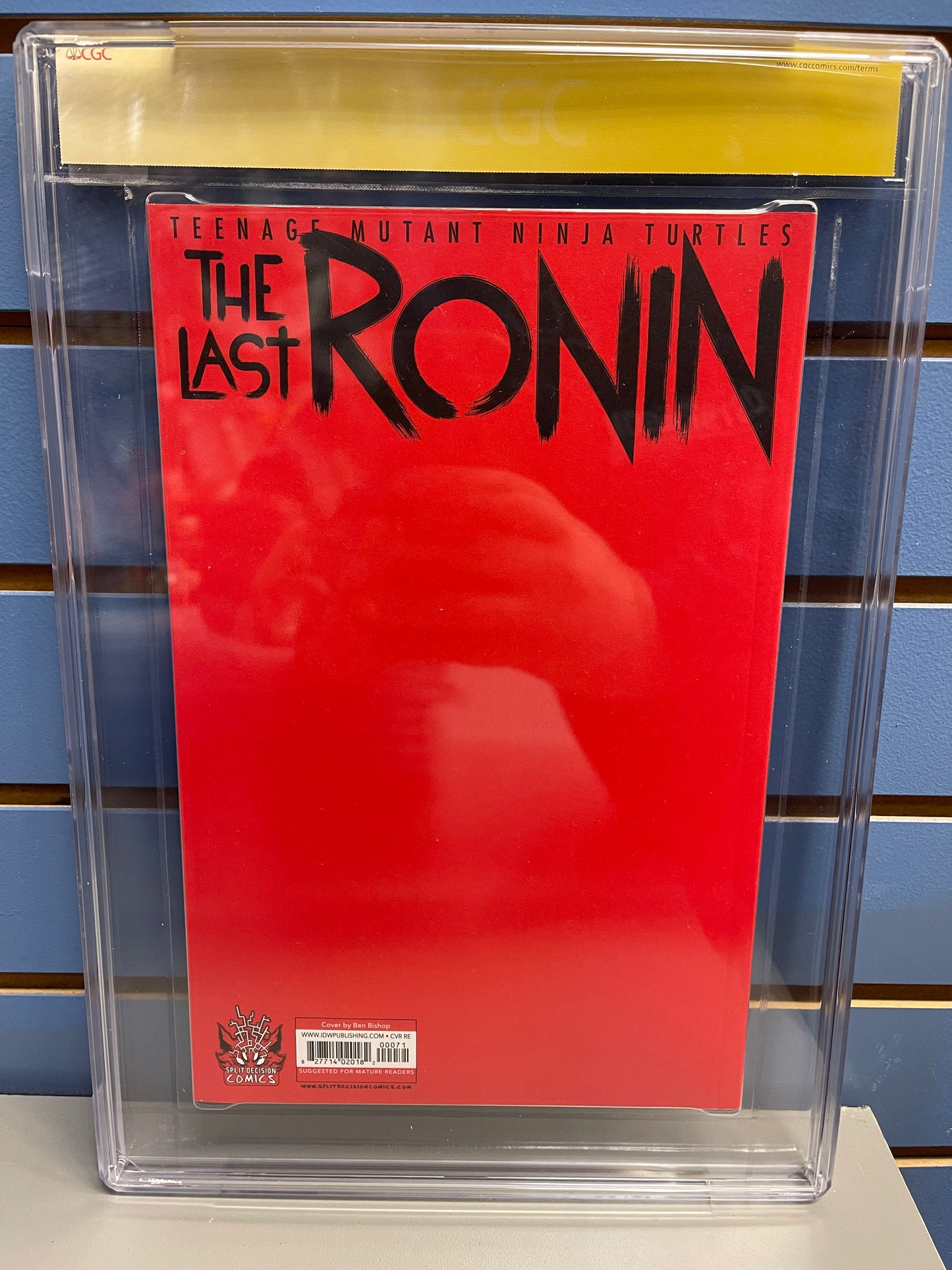TMNT The Last Ronin #1 Ben Bishop Split Decision Exclusive CGC Signature Series - 9.8 (Signed by Eastman/Bishop/Waltz) - 9.8 (Si