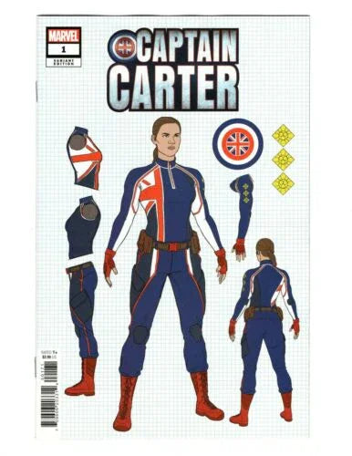The One Stop Shop Comics & Games Captain Carter #1 (Of 5) Mckelvie Design Var (03/09/2022) MARVEL PRH
