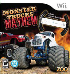 Monster Trucks Mayhem with Racing Wheel - (New) (Wii)