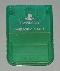 PS1 Memory Card [Clear Green] - (Pre-Played) (Playstation)