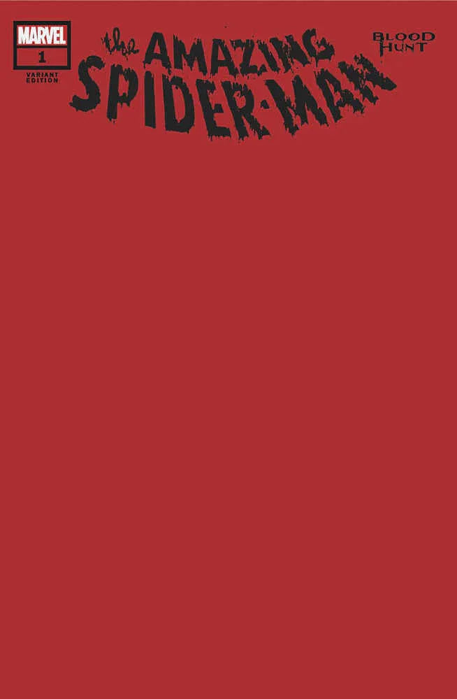 Amazing Spider-Man: Blood Hunt #1 - Blood Red Blank Variant [Bh]