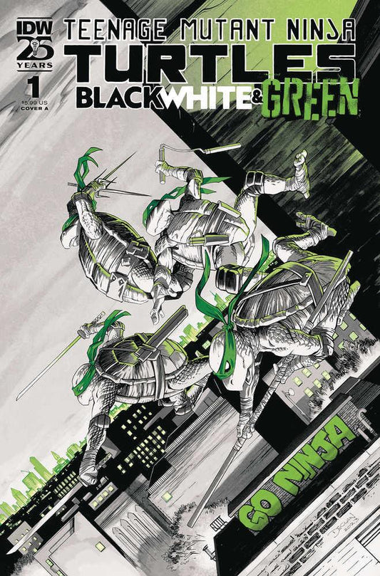Teenage Mutant Ninja Turtles Black White & Green #1 - Cover A Shalvey