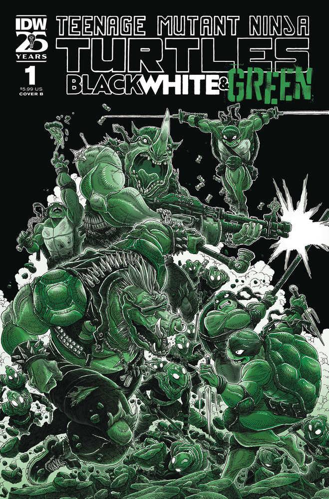 Teenage Mutant Ninja Turtles - Black White & Green #1 Cover B Stokoe