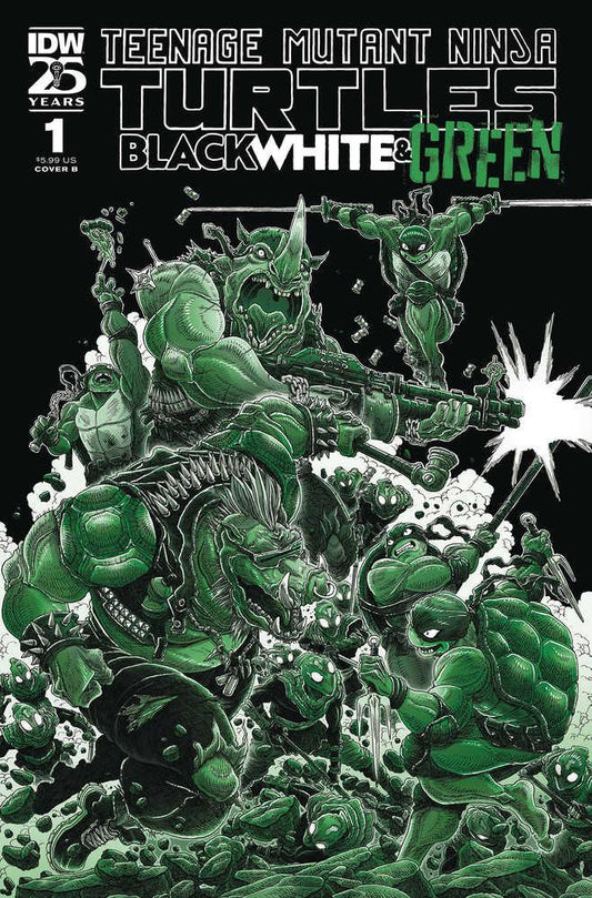 Teenage Mutant Ninja Turtles - Black White & Green #1 Cover B Stokoe