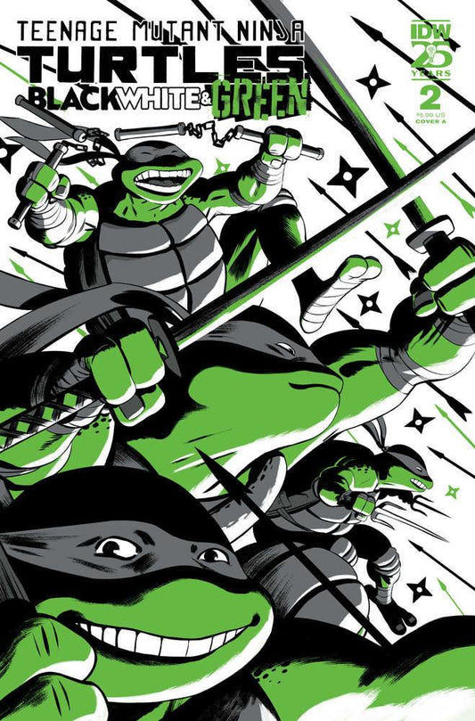 Teenage Mutant Ninja Turtles - Black White & Green #2 Cover A Rodriguez
